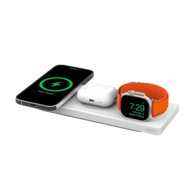 Belkin - BOOST↑CHARGE PRO 3-in-1 Wireless Charging Pad